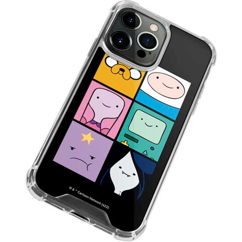 Adult Swim Adventure Time Character Tiles iPhone 14 Pro Clear Case